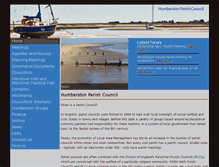 Tablet Screenshot of humberstonparishcouncil.com